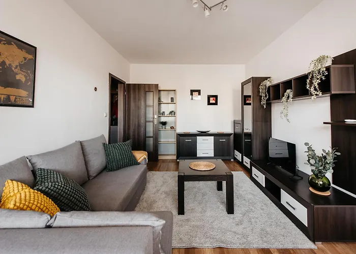 2-room With Garage And Air Conditioning In The Center דירה קרקוב